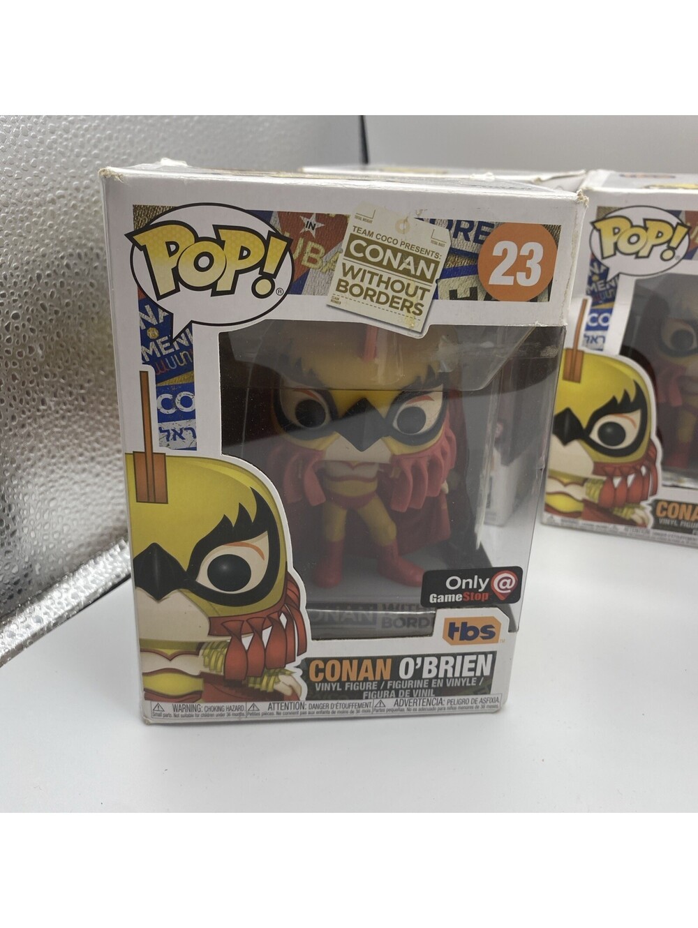 ONE Funko Pop! Vinyl: Conan O'Brien (Luchador) - GameStop (Exclusive) #23 damage